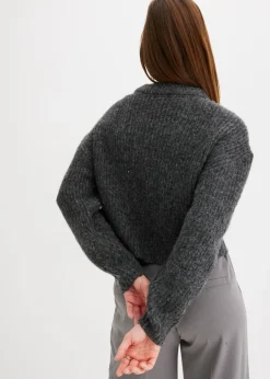 Mujer bonprix bonprix Jersey de punto grueso de mezcla de lana suave