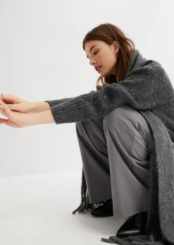 Mujer bonprix bonprix Jersey de punto grueso de mezcla de lana suave