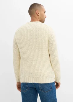 Hombre bonprix bonprix Jersey de punto grueso en suave mezcla de algodón