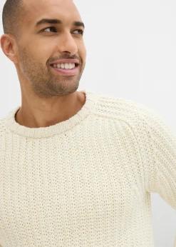 Hombre bonprix bonprix Jersey de punto grueso en suave mezcla de algodón