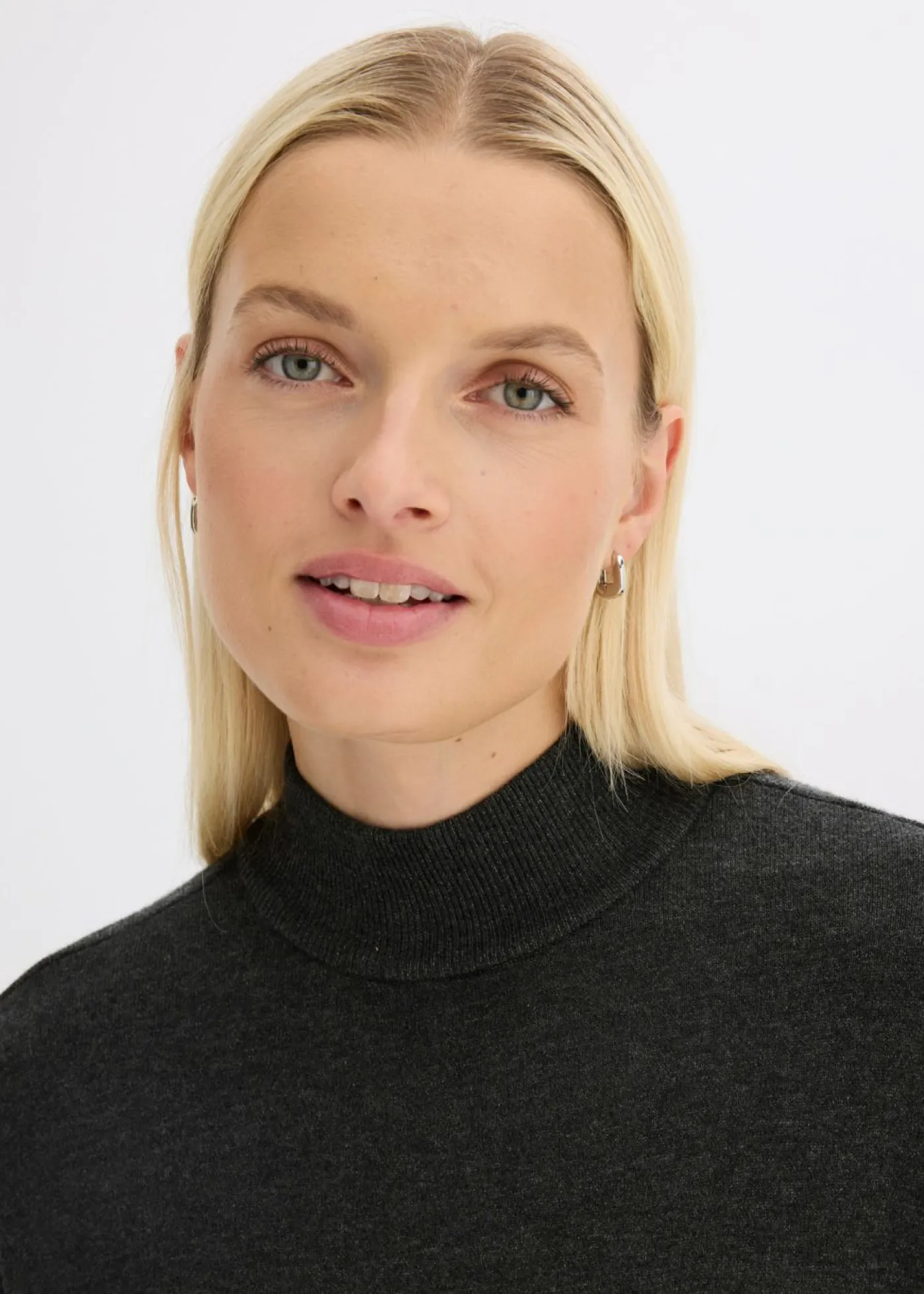 bonprix bonprix Jerséis|Ropa De Punto>Jersey de suave mezcla de viscosa antracita jaspeado moteado