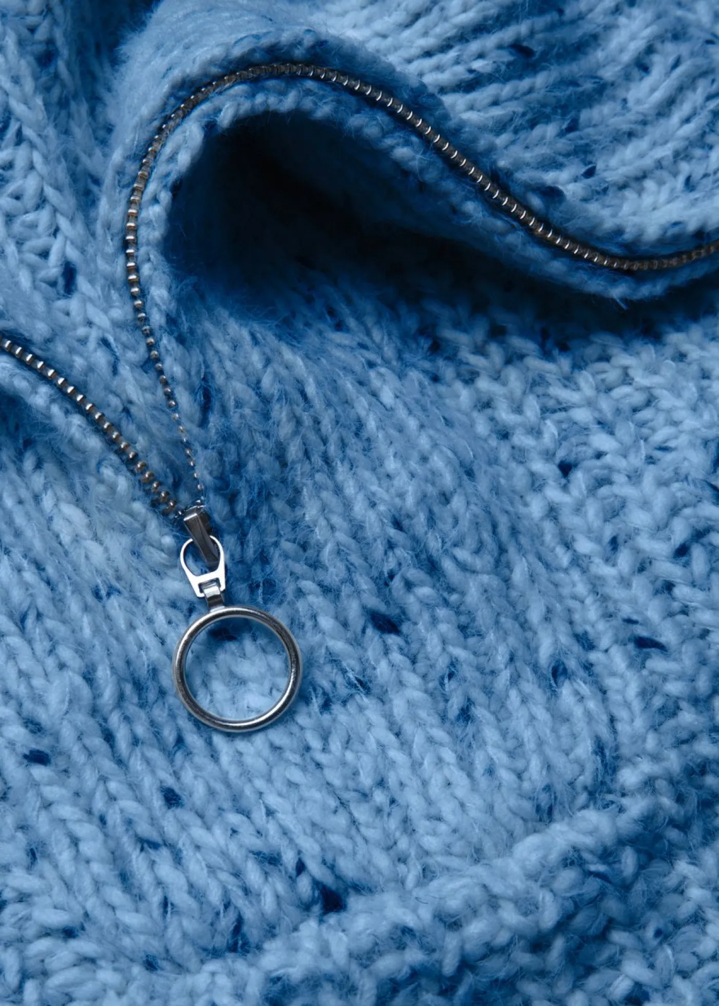 bonprix bonprix Jerséis>Jersey estilo troyer azul brillante/blanco lana/azul marino moteado