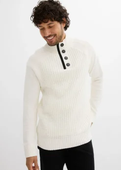 Hombre bonprix bonprix Jersey estructurado de algodón reciclado con cuello alto