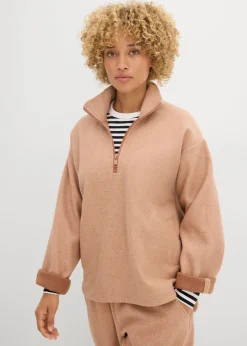 Mujer bonprix bonprix Jersey holgado con aspecto de lana