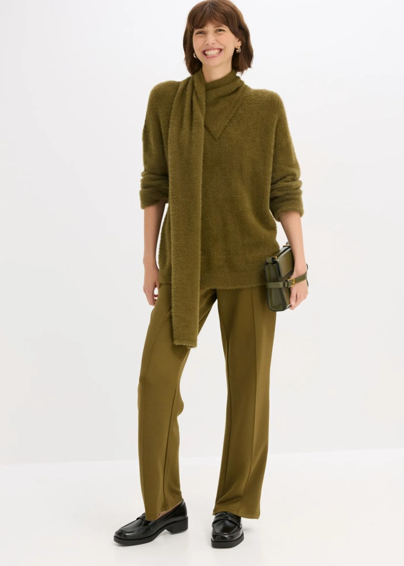 Mujer bonprix bonprix Jersey holgado con chal