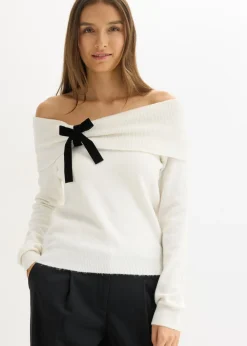 Mujer bonprix bonprix Jersey holgado con escote bañera