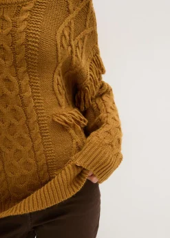 Mujer bonprix bonprix Jersey holgado con flecos