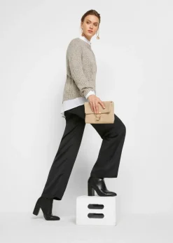 Mujer bonprix bonprix Jersey holgado con patrón trenzado