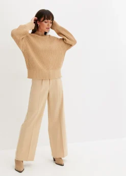 Mujer bonprix bonprix Jersey holgado de algodón puro