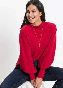 Mujer bonprix BODYFLIRT Jersey holgado de mezcla de viscosa