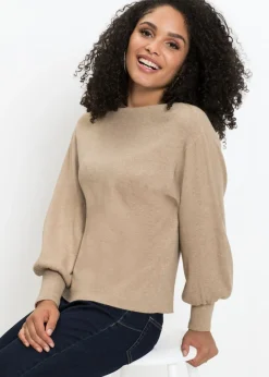 Mujer bonprix BODYFLIRT Jersey holgado de mezcla de viscosa