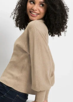 Mujer bonprix BODYFLIRT Jersey holgado de mezcla de viscosa