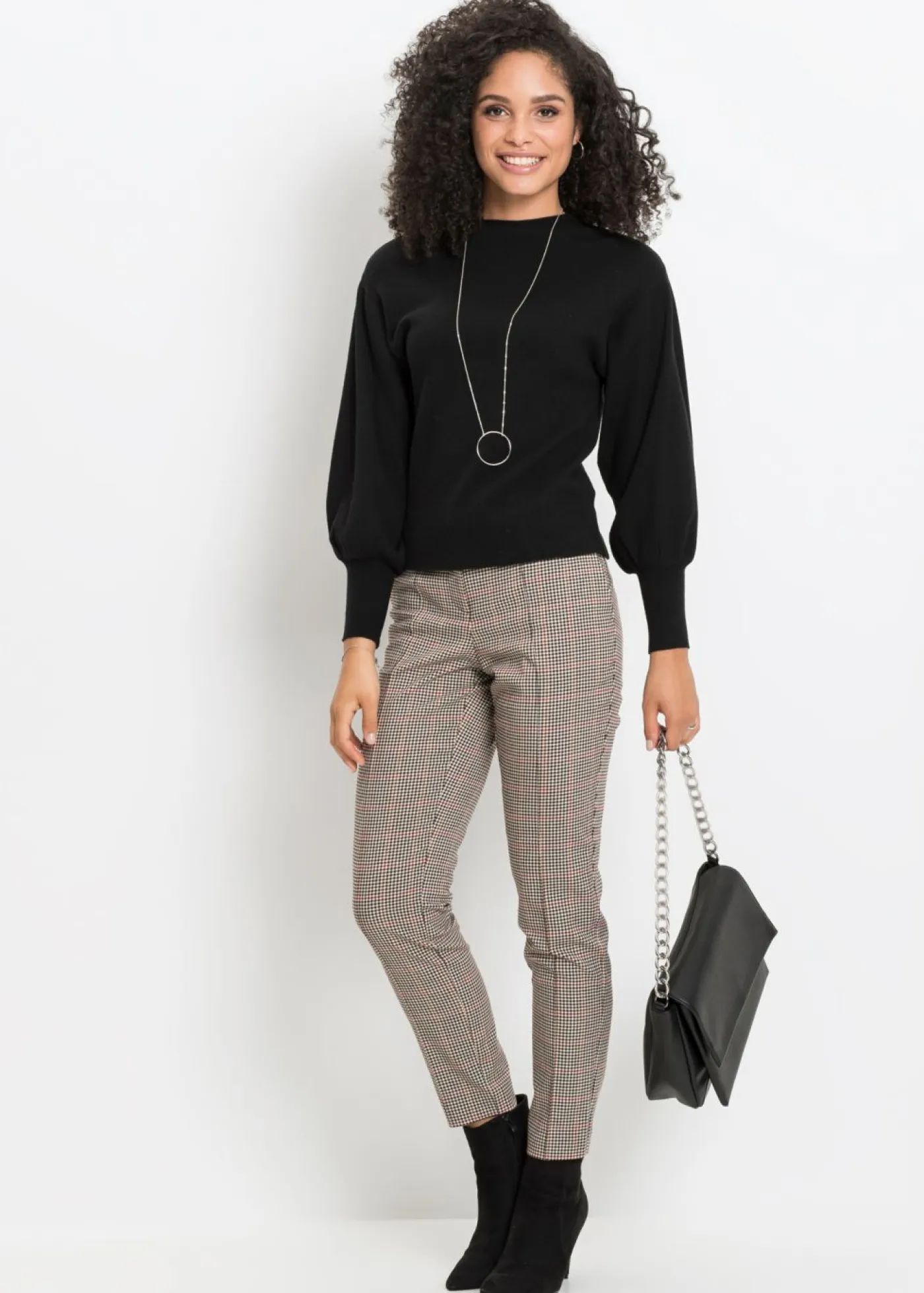 bonprix BODYFLIRT Jerséis|Ropa De Punto>Jersey holgado de mezcla de viscosa Negro