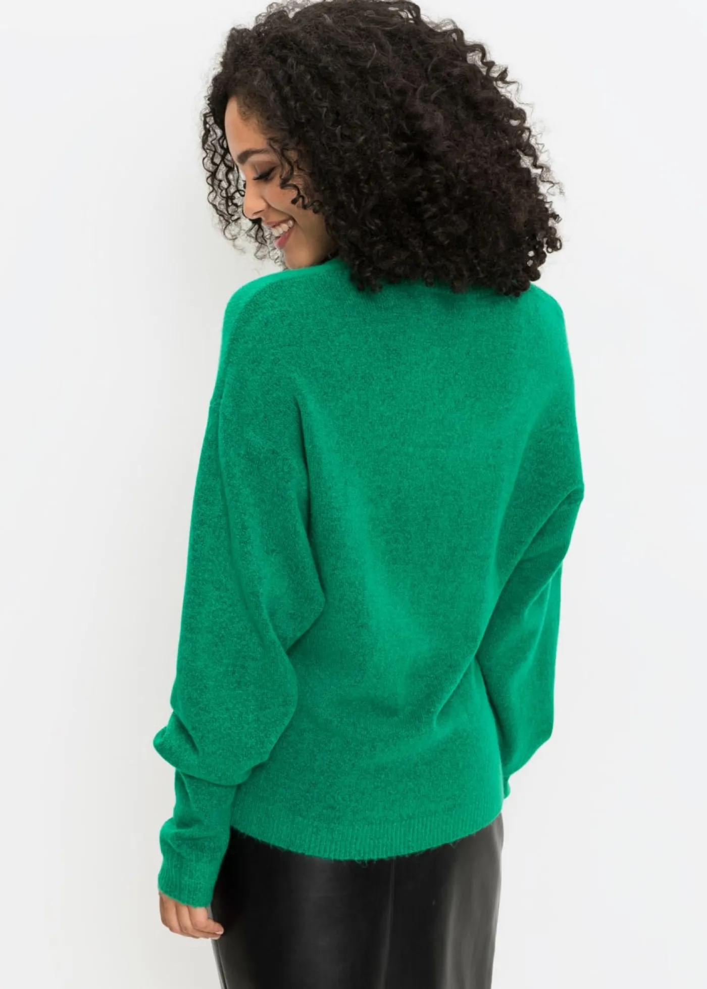 bonprix bonprix Jerséis|Ropa De Punto>Jersey holgado de punto Verde menta jaspeado