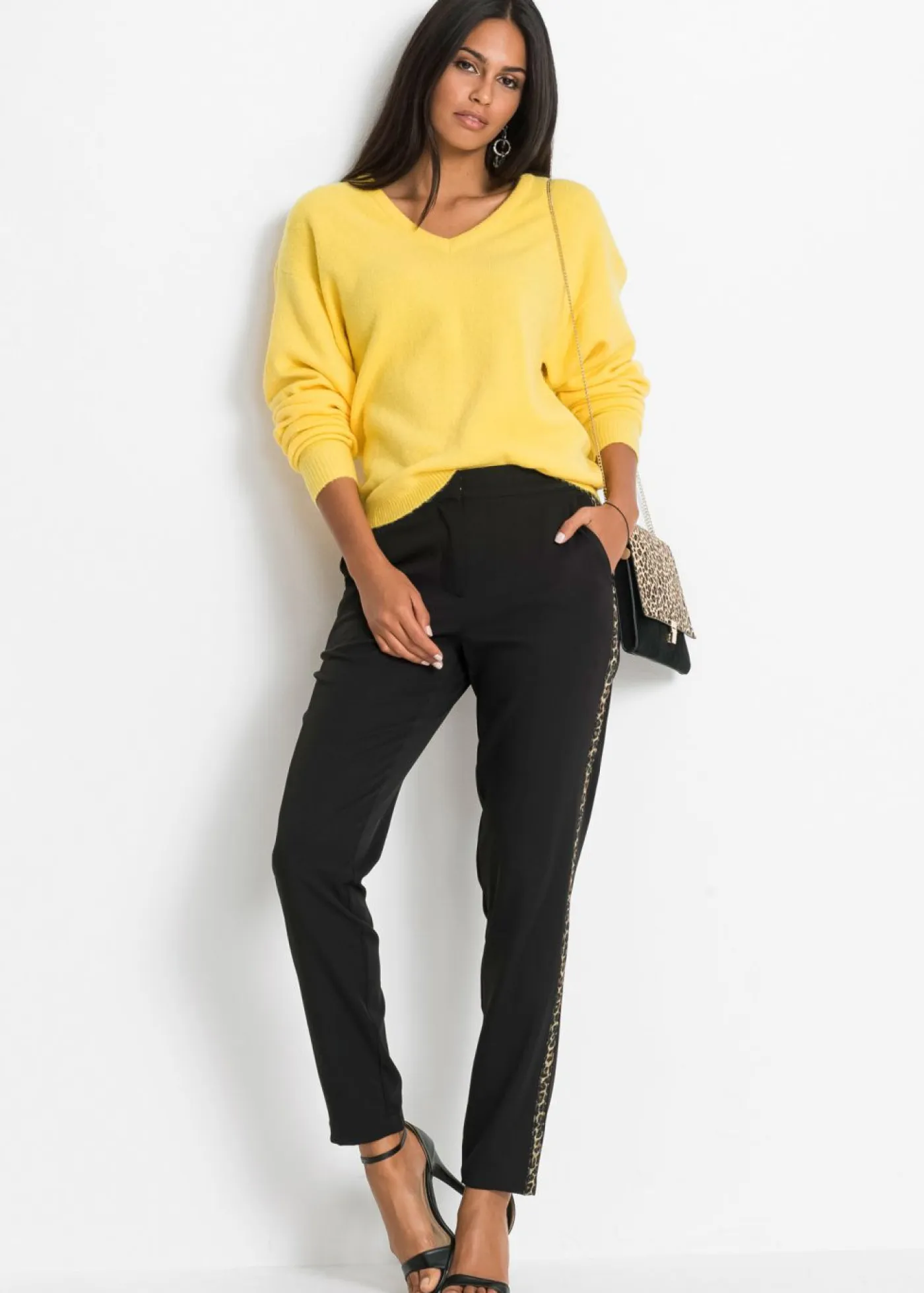 bonprix bonprix Jerséis|Ropa De Punto>Jersey holgado de punto Amarillo maíz