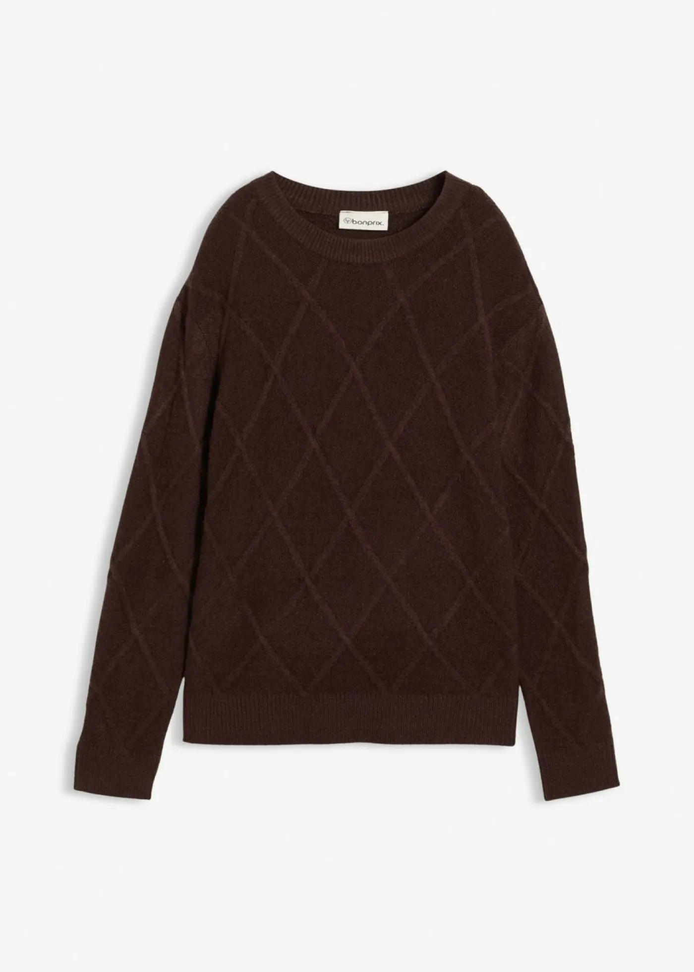 Mujer bonprix bonprix Jersey holgado de punto trenzado