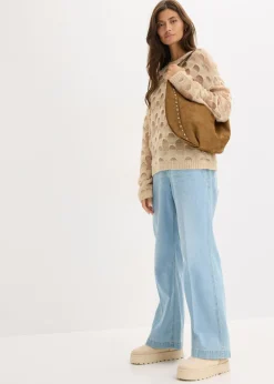 Mujer bonprix bonprix Jersey holgado suave con lana y alpaca