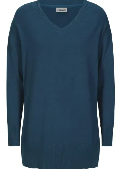 bonprix bonprix Jerséis|Ropa De Punto>Jersey largo Azul marino