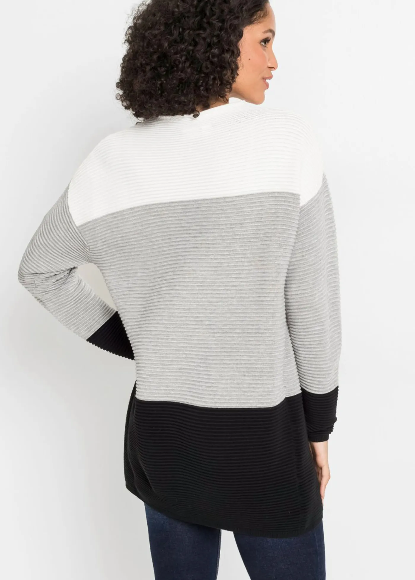 Mujer bonprix bonprix Jersey largo a rayas