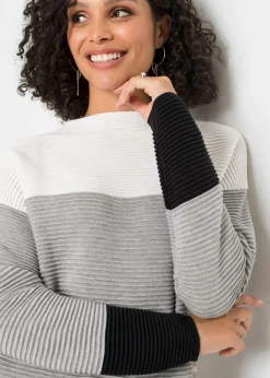 Mujer bonprix bonprix Jersey largo a rayas