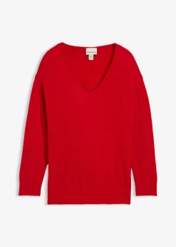 Mujer bonprix bonprix Jersey largo con corte holgado y aberturas laterales