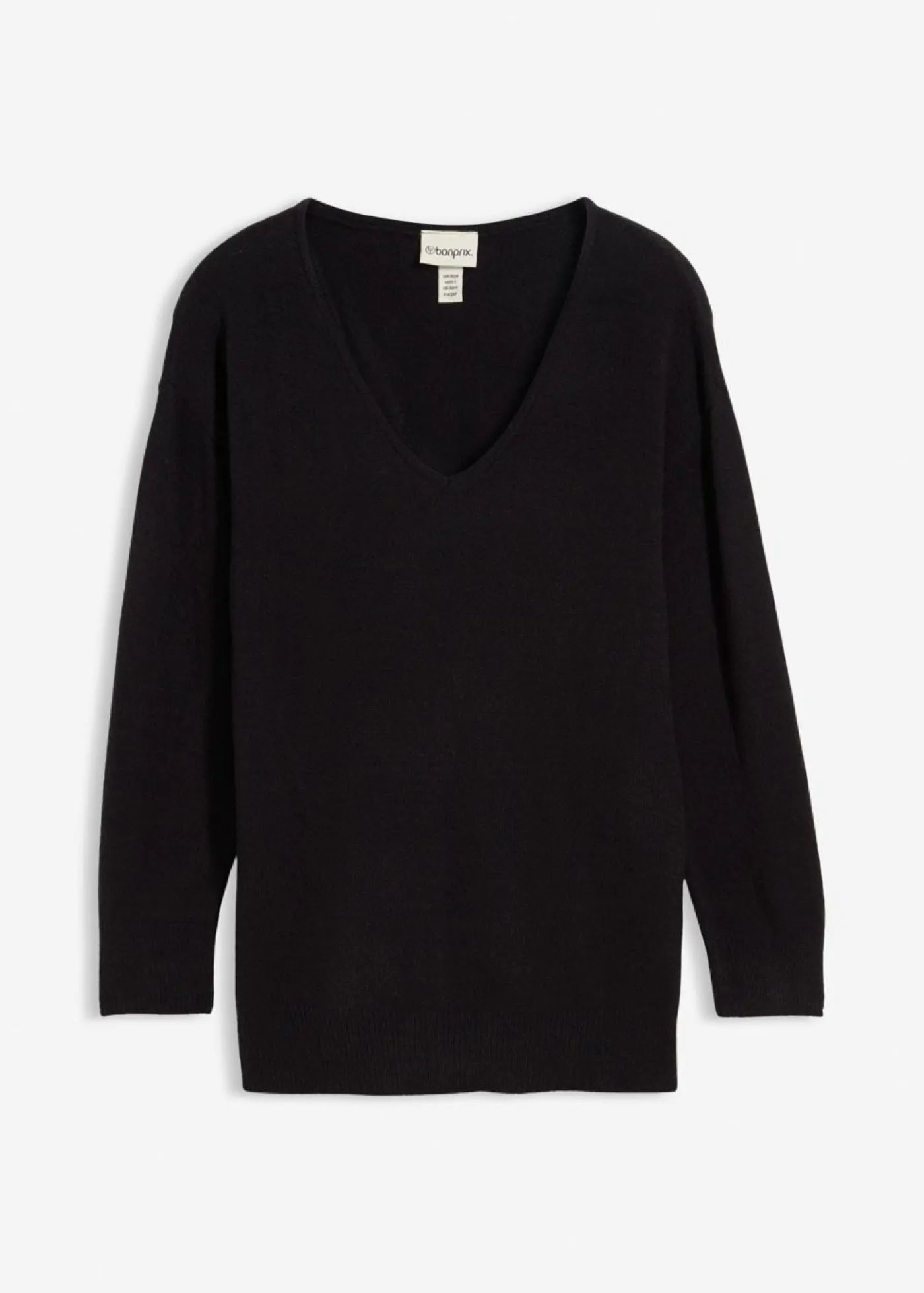 Mujer bonprix bonprix Jersey largo con corte holgado y aberturas laterales