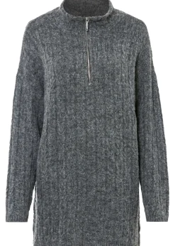 Mujer bonprix bonprix Jersey largo con patrón trenzado