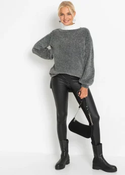 Mujer bonprix bonprix Jersey largo de chenilla