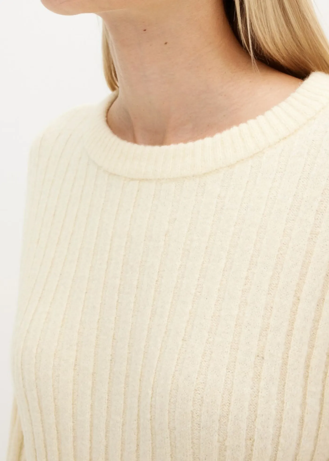 bonprix bonprix Jerséis|Ropa De Punto>Jersey oversize Blanco-crema