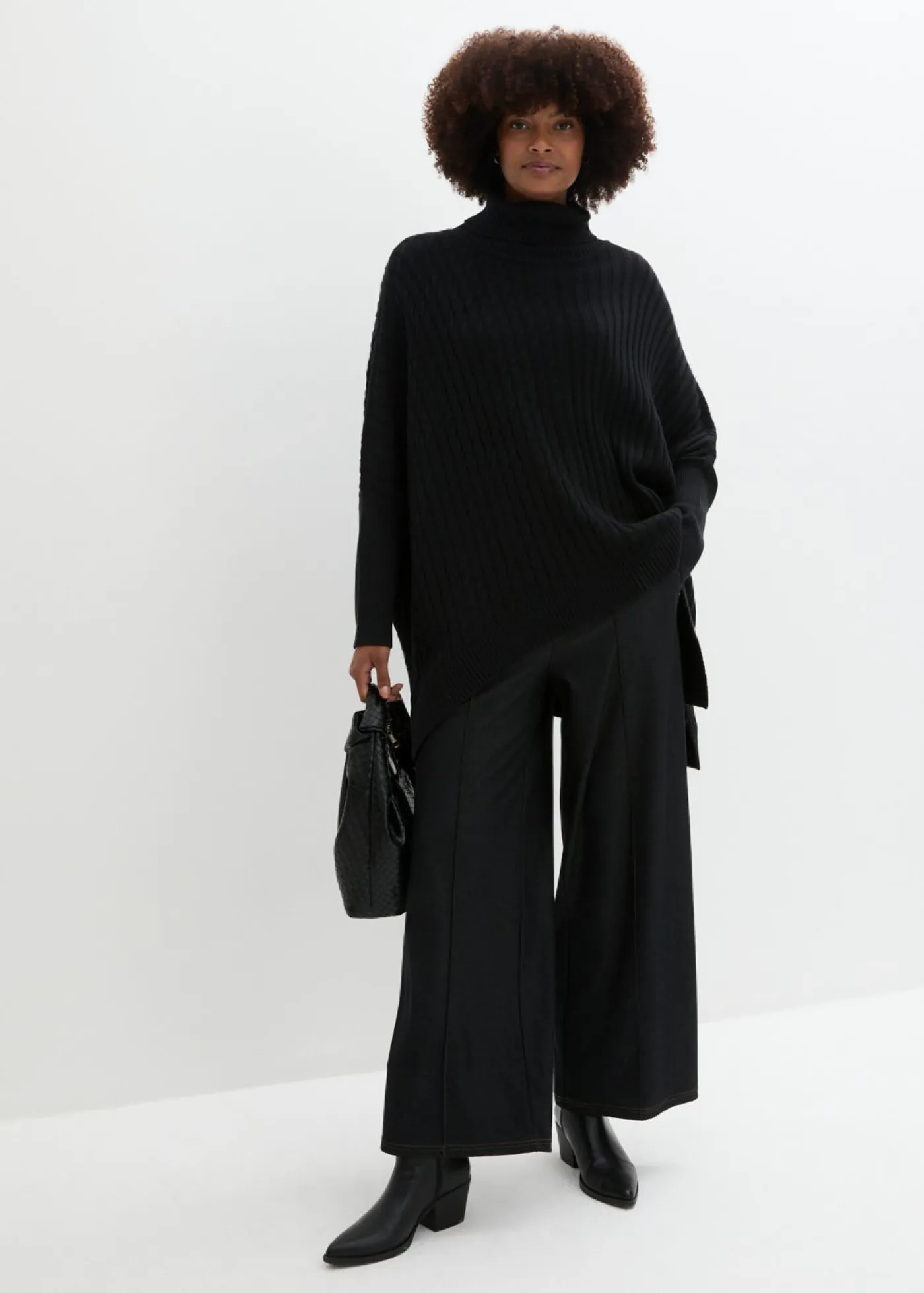 bonprix bonprix Jerséis|Ropa De Punto>Jersey oversize Negro