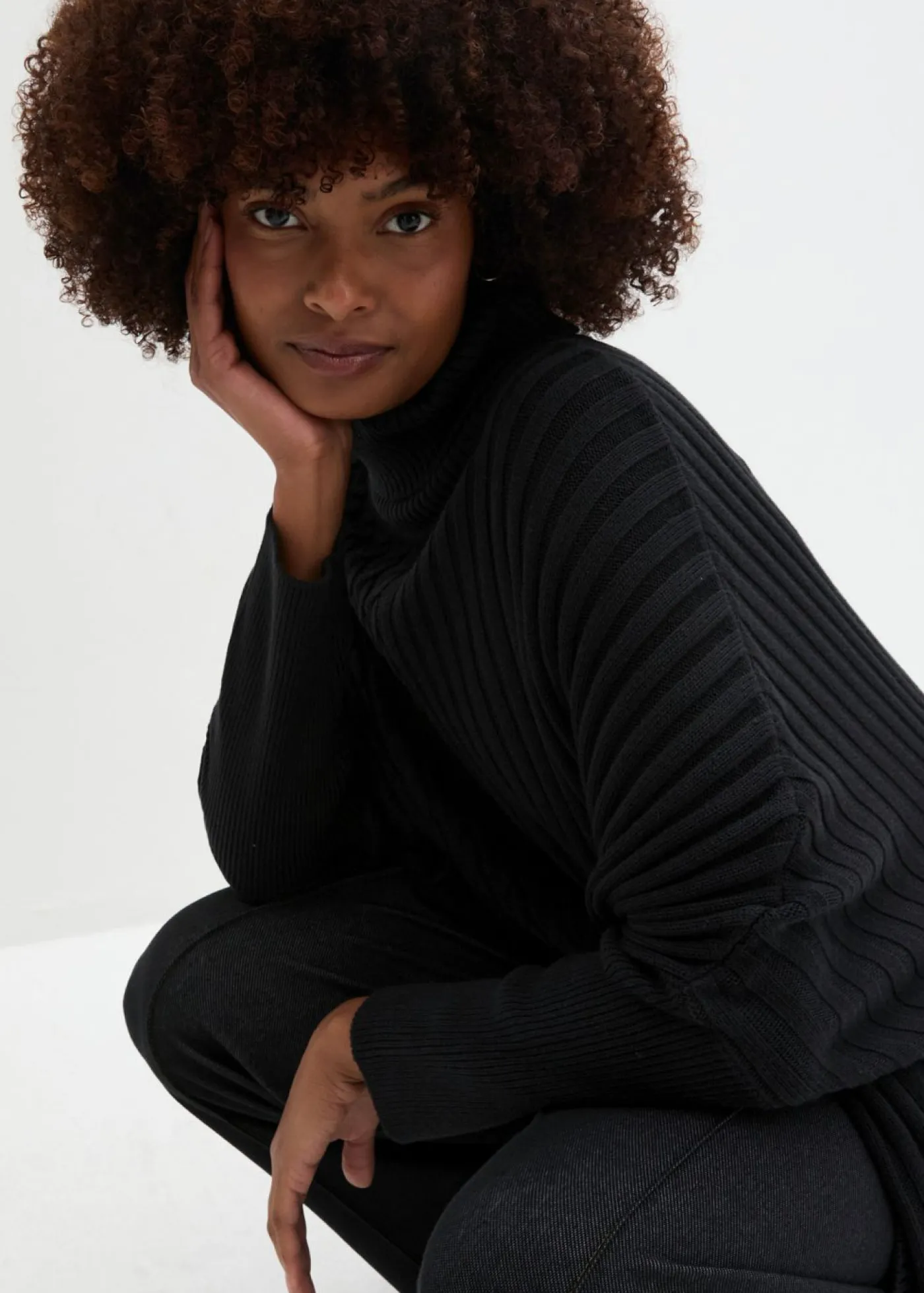 bonprix bonprix Jerséis|Ropa De Punto>Jersey oversize Negro