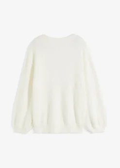 bonprix bonprix Jerséis|Ropa De Punto>Jersey oversize Blanco lana