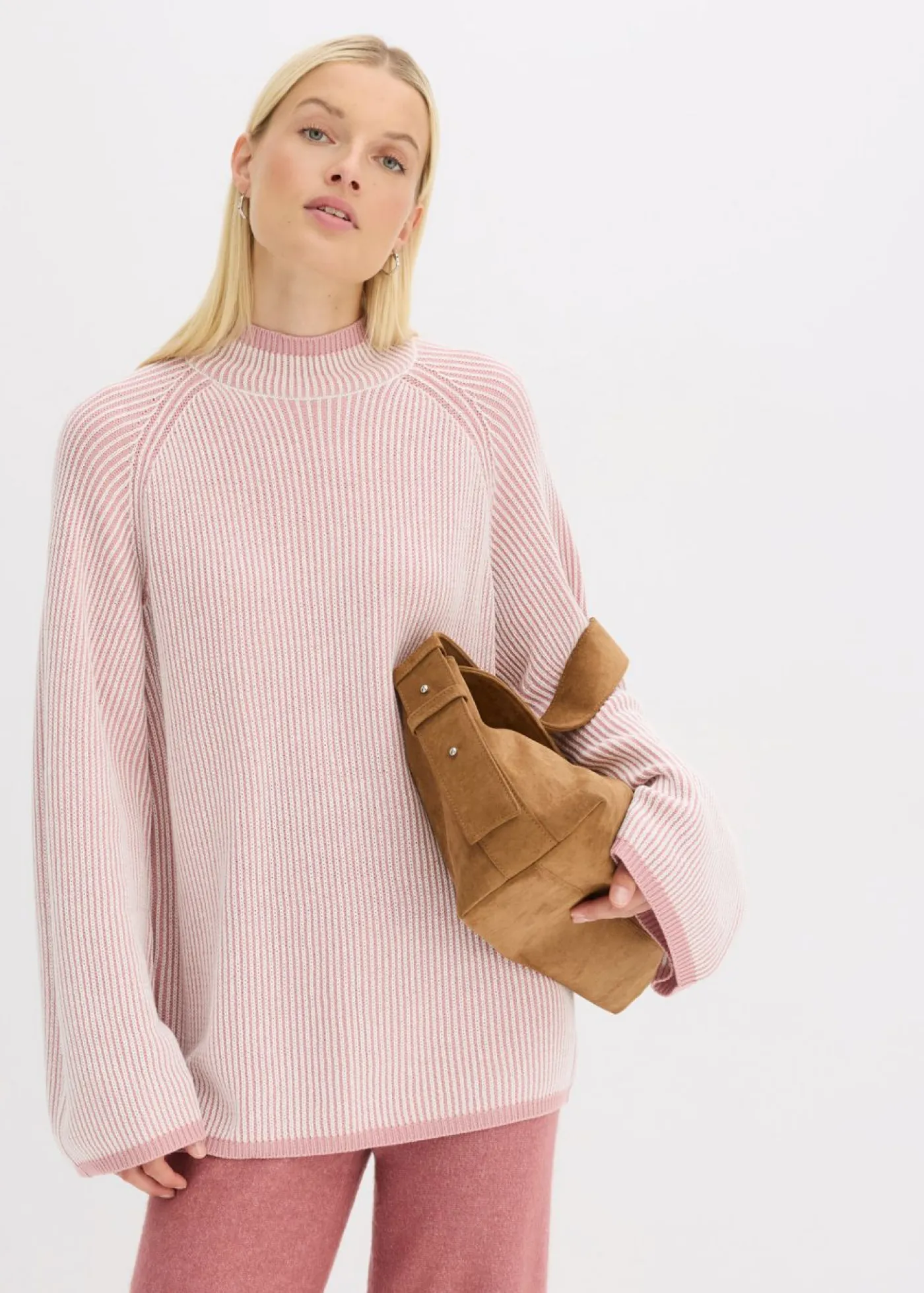 Mujer bonprix bonprix Jersey oversize con cuello alto