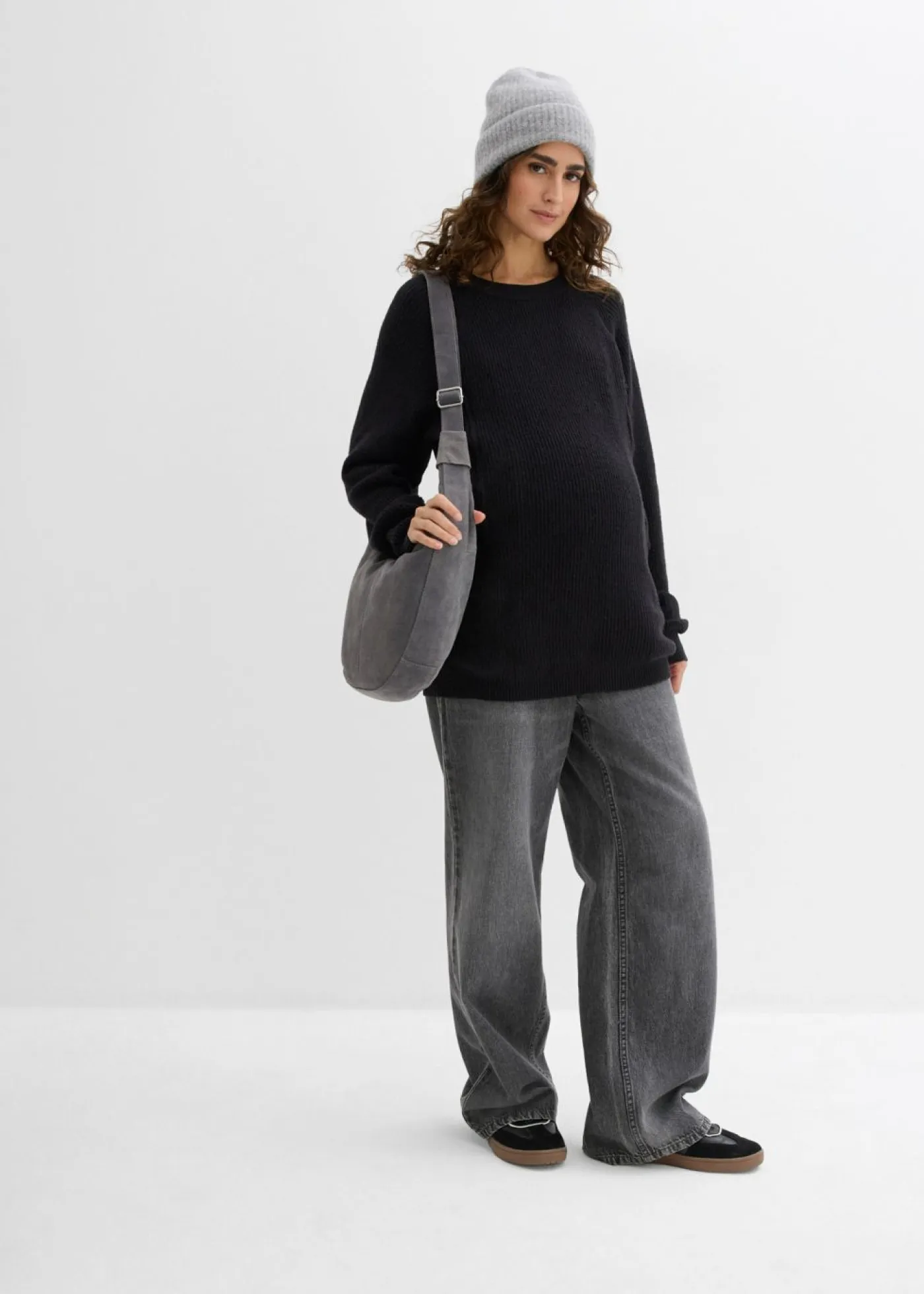 bonprix bonprix Premamá>Jersey premamá con una discreta función de lactancia Negro