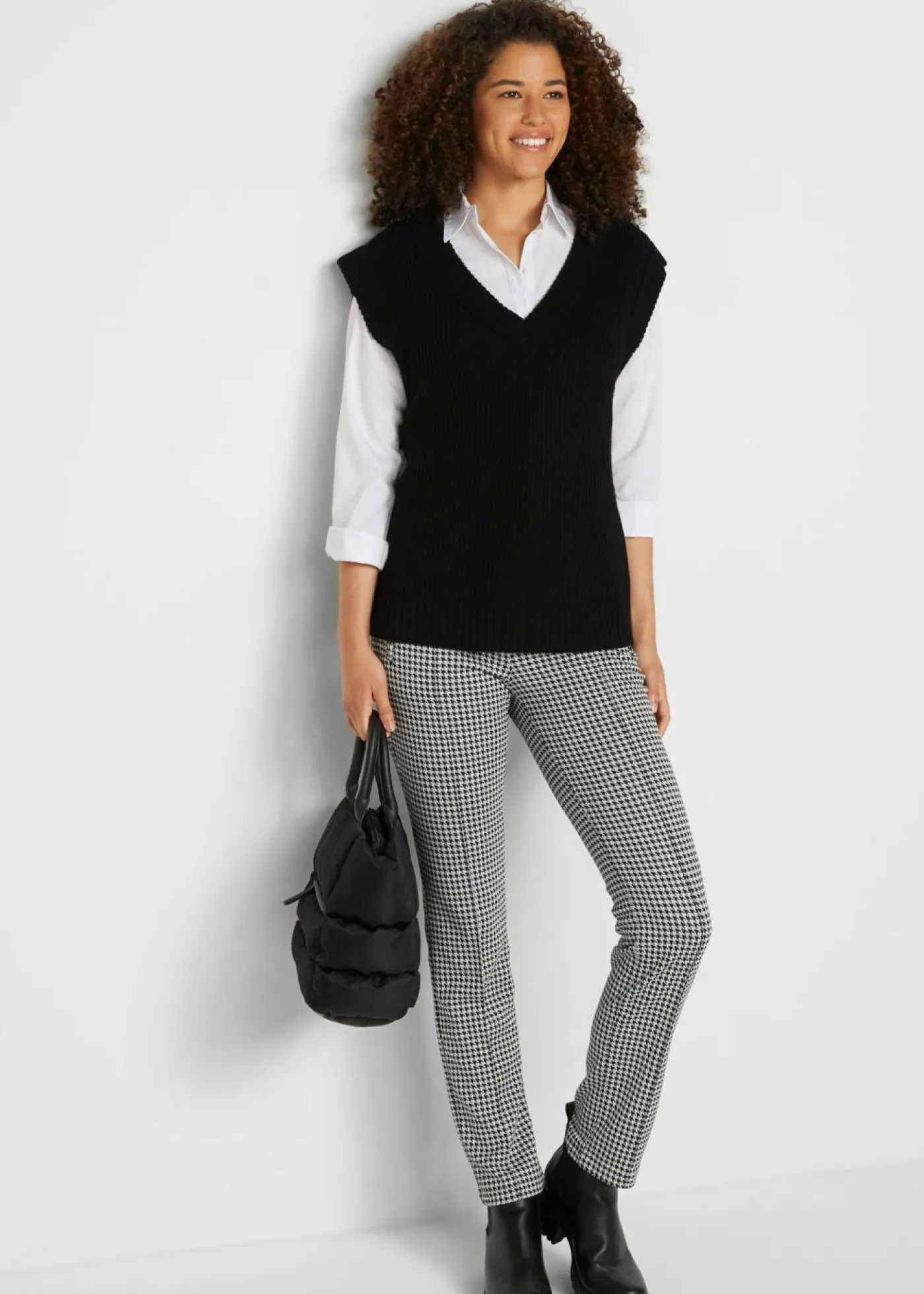 bonprix bonprix Jerséis|Ropa De Punto>Jersey sin mangas Negro