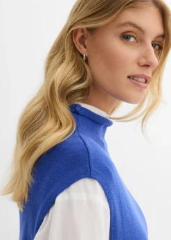 Mujer bonprix bonprix Jersey sin mangas de algodón puro