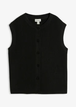 Mujer bonprix bonprix Jersey sin mangas de punto grueso