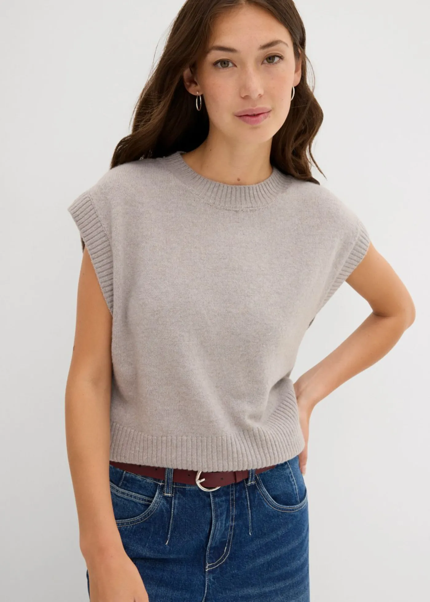 Mujer bonprix bonprix Jersey sin mangas oversized