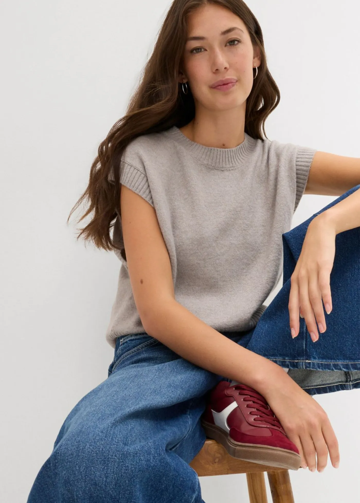 Mujer bonprix bonprix Jersey sin mangas oversized