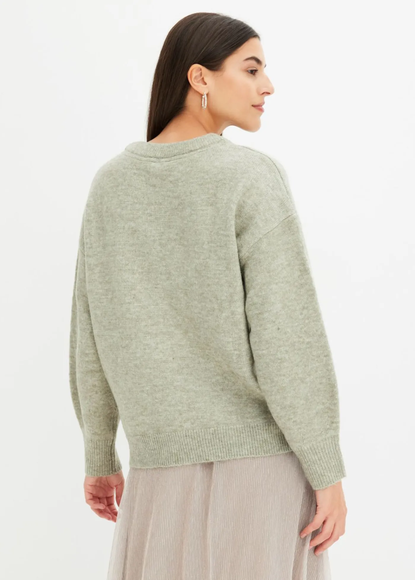 Mujer bonprix bonprix Jersey tipo boxy con lentejuelas