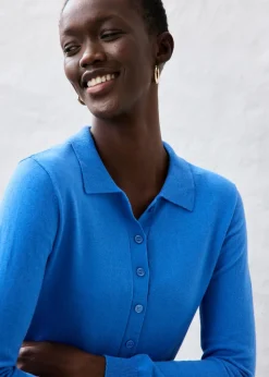 Mujer bonprix bonprix Jersey tipo polo con seda