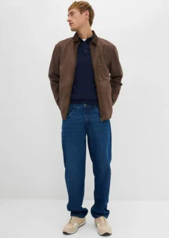 Hombre bonprix bonprix Jersey tipo polo de punto fino con lana merina de calidad con corte ajustado