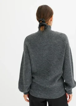 Mujer bonprix bonprix Jersey troyer con patrón ajour