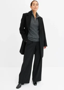 Mujer bonprix bonprix Jersey troyer con patrón ajour