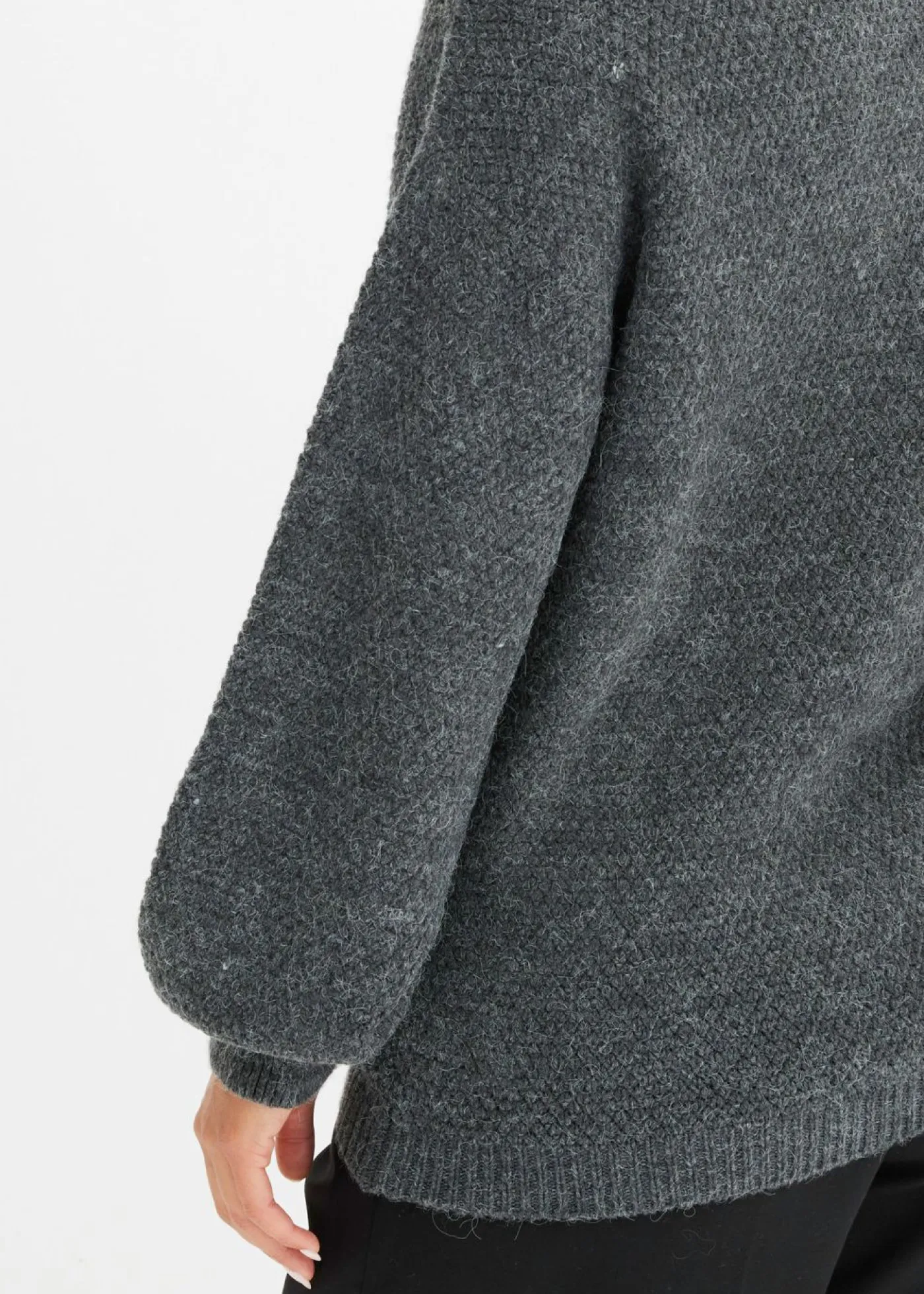 Mujer bonprix bonprix Jersey troyer con patrón ajour