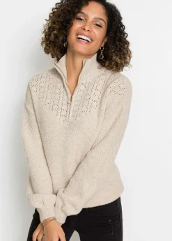 bonprix bonprix Jerséis>Jersey troyer con patrón ajour Arena