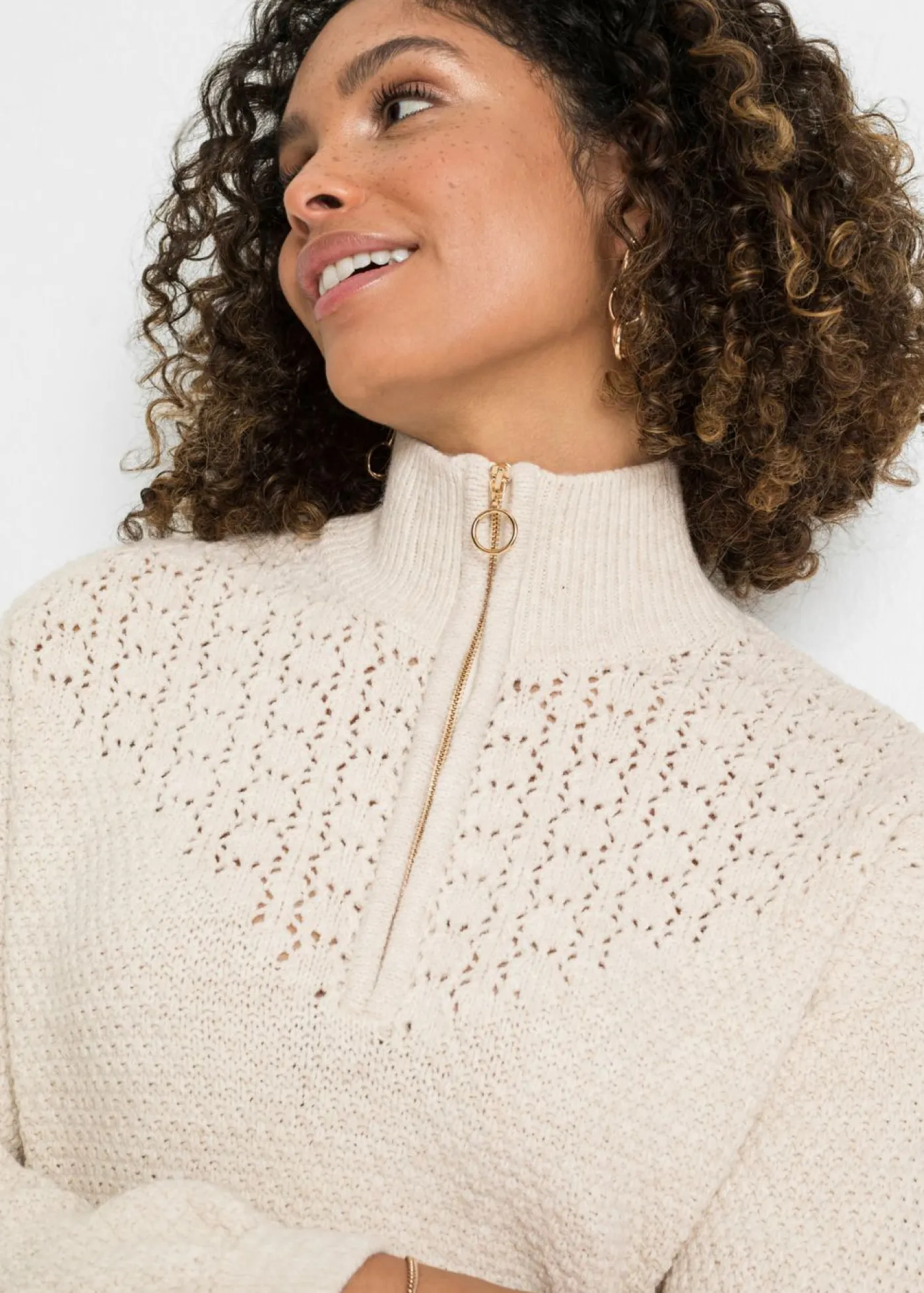 bonprix bonprix Jerséis>Jersey troyer con patrón ajour Arena