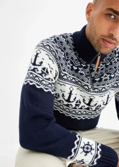 Hombre bonprix bonprix Jersey troyer con patrón nórdico