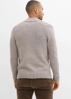 Hombre bonprix bonprix Jersey troyer con patrón trenzado