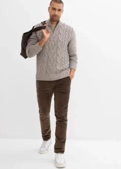 Hombre bonprix bonprix Jersey troyer con patrón trenzado